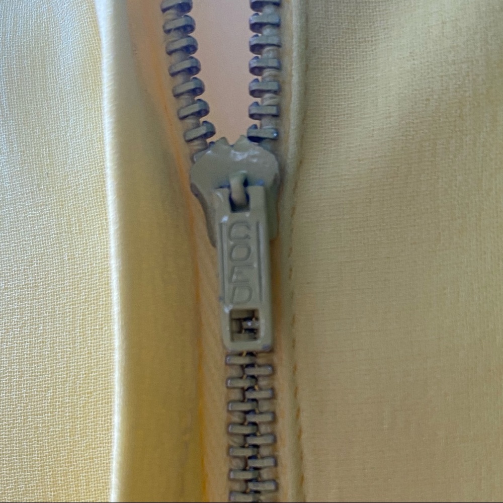 70's Pastel Yellow Embroidered Floral Chiffon Maxi - Picture 11 of 12